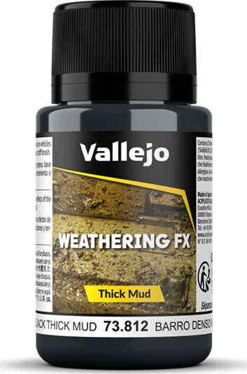 Vallejo - Thick Mud - Black 40 Ml