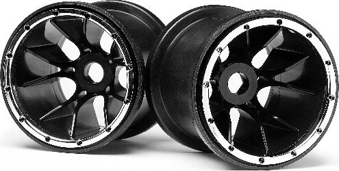 Se Black Wheels 2 Pcs (blackout Mt) - Mv24105 - Maverick Rc hos Gucca.dk