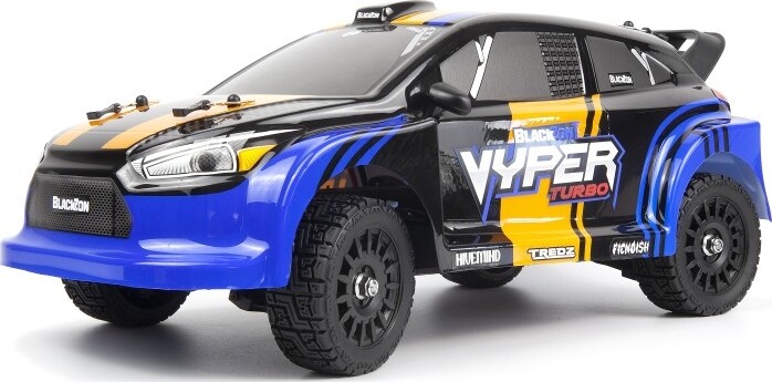 Blackzon - Vyper Rx Turbo 4wd 2s R/c Car - Blå Orange - 1:16 - 540284