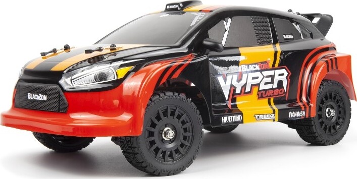 Blackzon - Vyper Rx Turbo 4wd 2s R/c Car - Rød Orange - 1:16 - 540283
