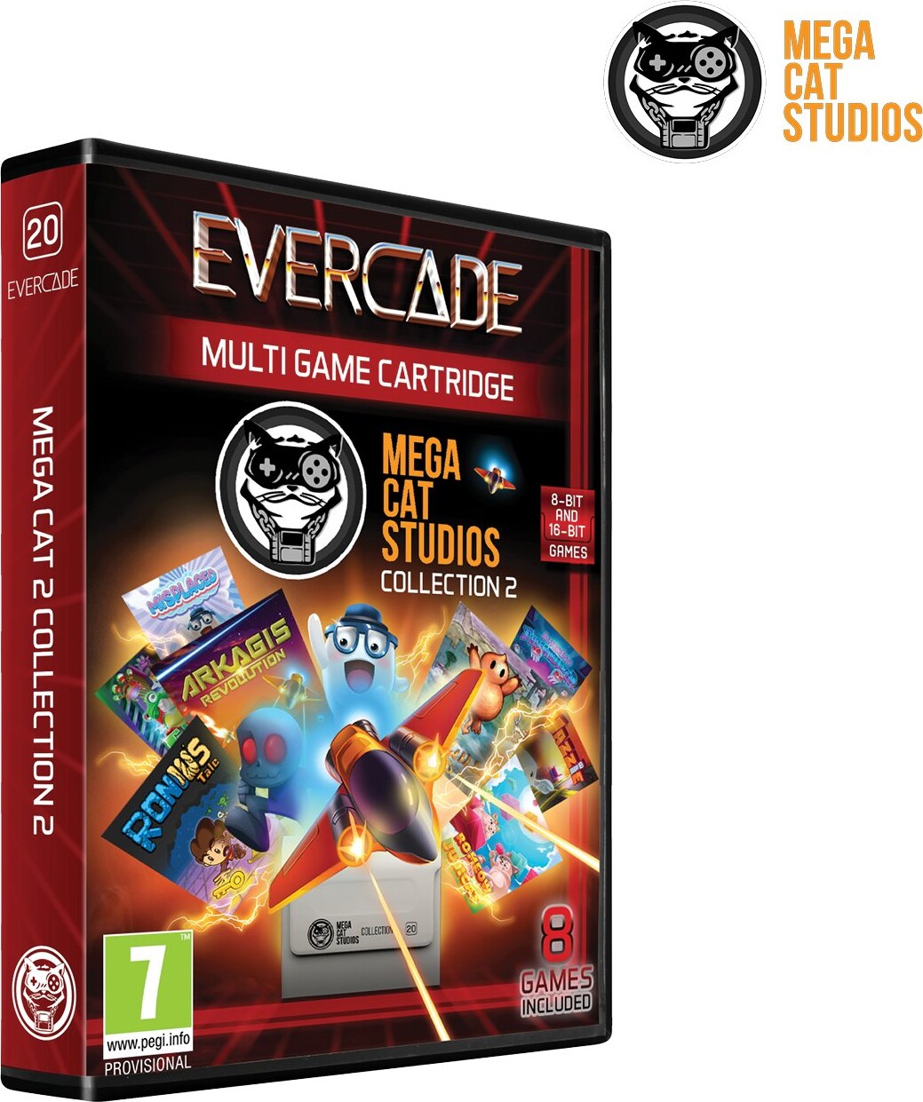 Blaze Evercade Mega Cat 2 Cartridge - BLAZE TAB Plus