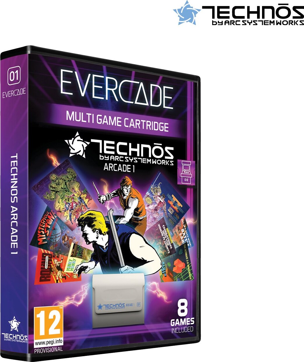 Billede af Evercade - Technos Arcade 1 - Multi Game Cartridge - 8 Spil