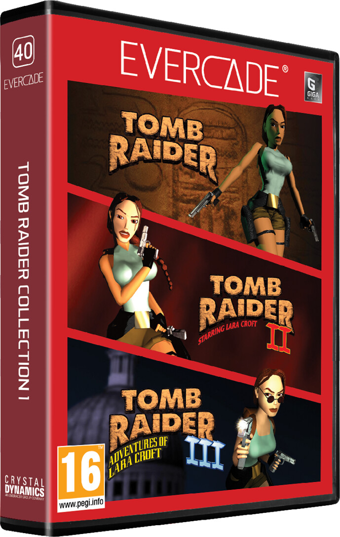 Blaze Evercade Tomb Raider Giga Cart Col 1 - BLAZE TAB Plus