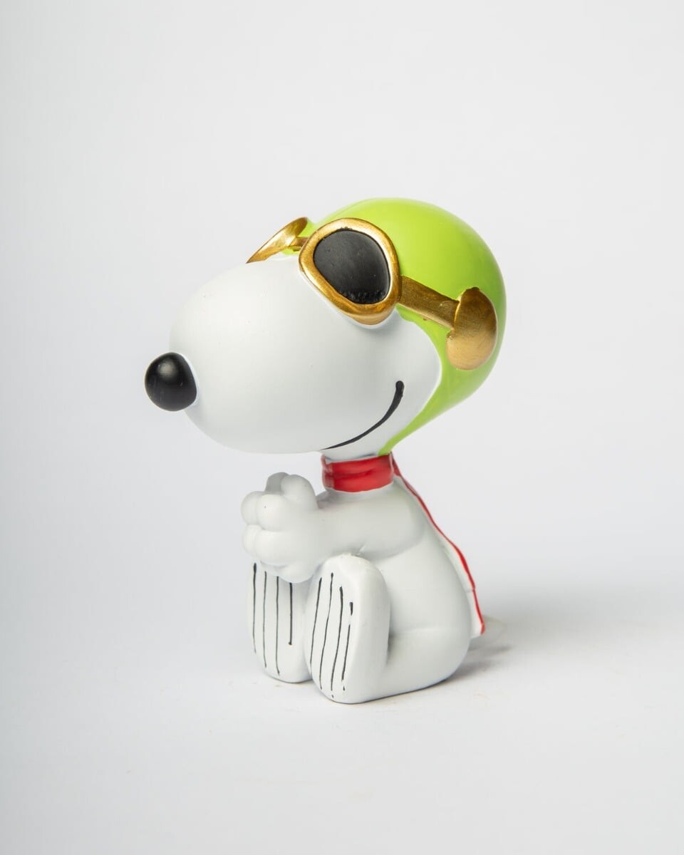 Blogo - Figur - Snoopy Aviator - Hvid - Small
