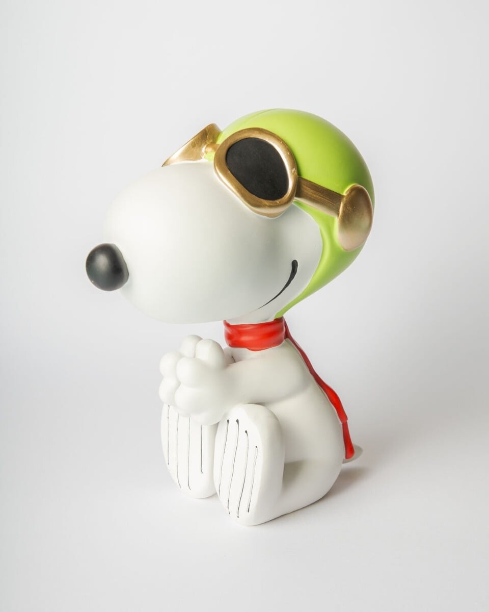 Blogo - Figur - Snoopy Aviator - Hvid - Stor