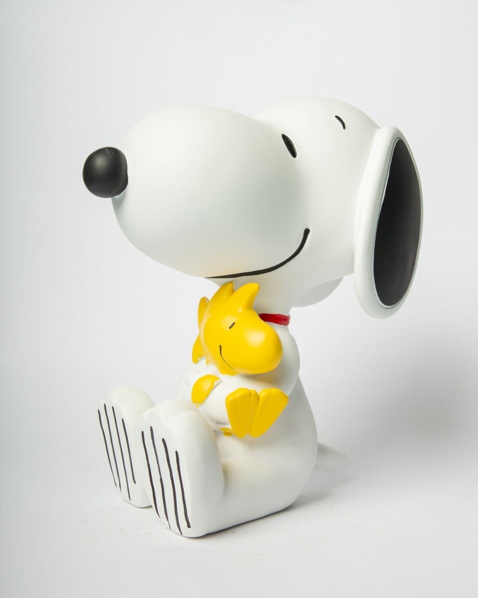 Blogo - Figur - Snoopy & Woodstock - Hvid - Stor