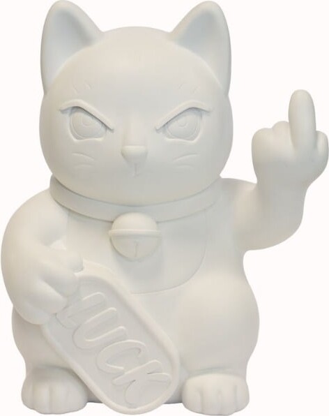 Blogo - Maneki Figur - Hvid - Large