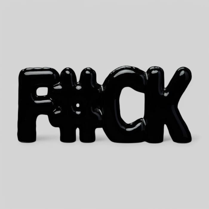 Blogo Smart - Balloon Lettering - Fuck - Black