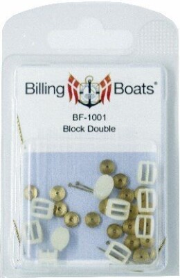 Billing Boats Fittings - Blokke - Dobbelt - 10 Mm - 10 Stk