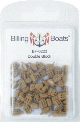 Billede af Billing Boats Fittings - Blokke - Dobbelt - 7 Mm - 50 Stk