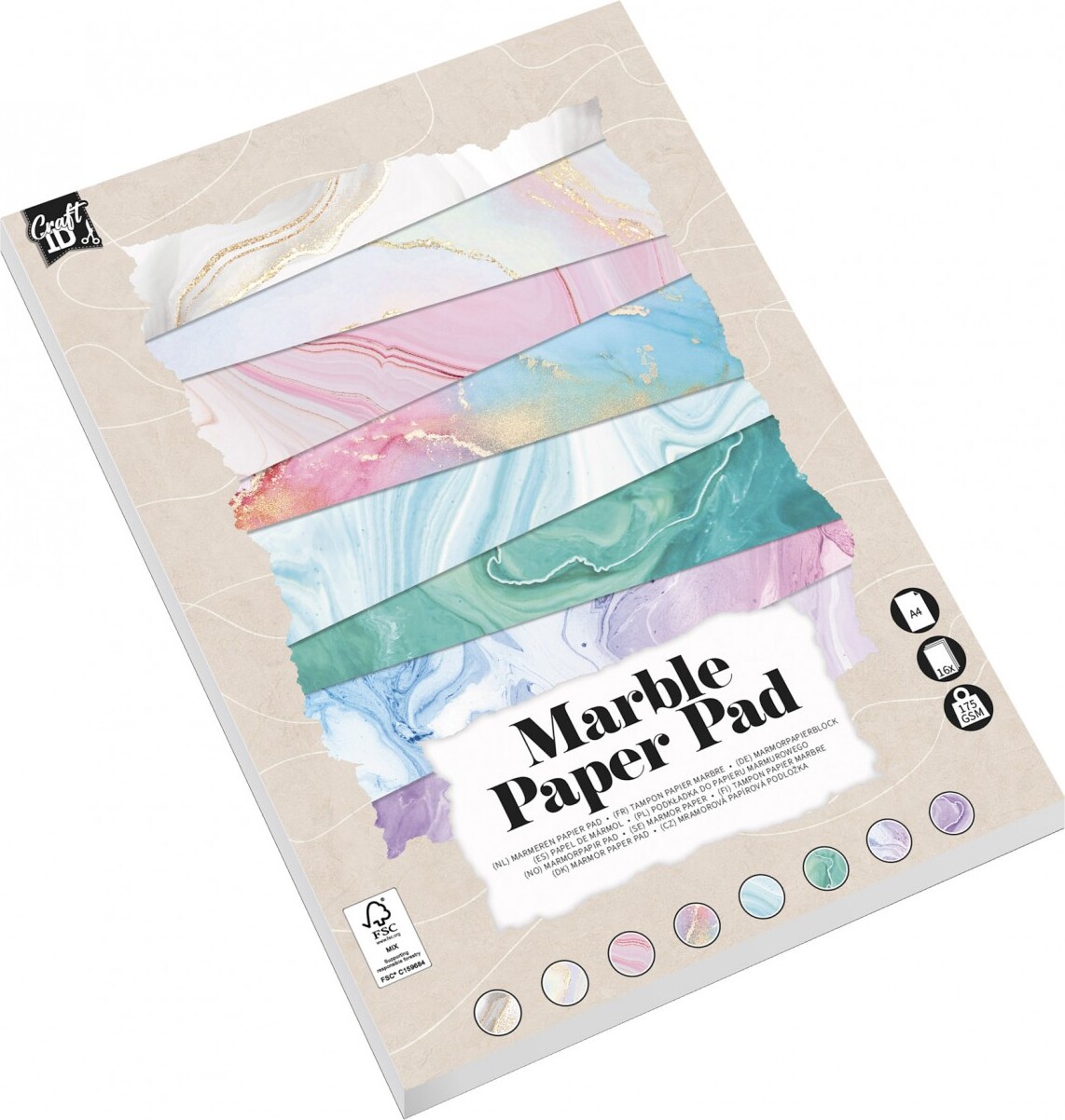 Creative Craft Group Blok Marmor A4 16 ark. 175g.,