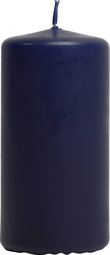 Bloklys - H 100 Mm - ø 50 Mm - Blå - 12 Stk.