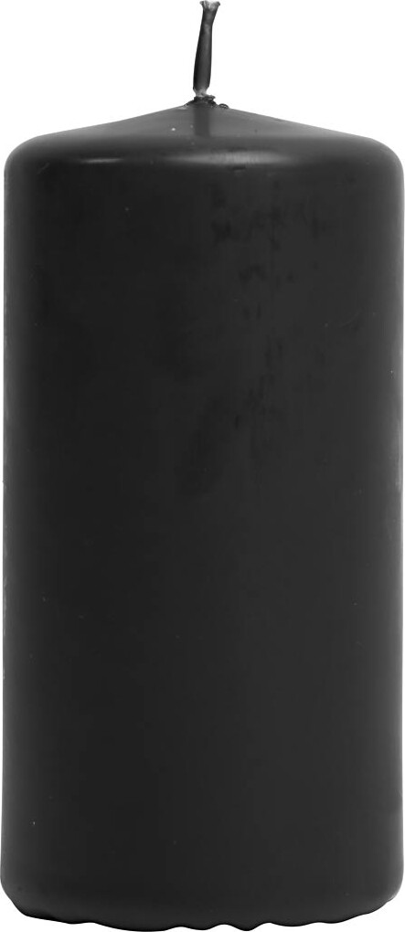 Bloklys - H 100 Mm - ø 50 Mm - Sort - 12 Stk.