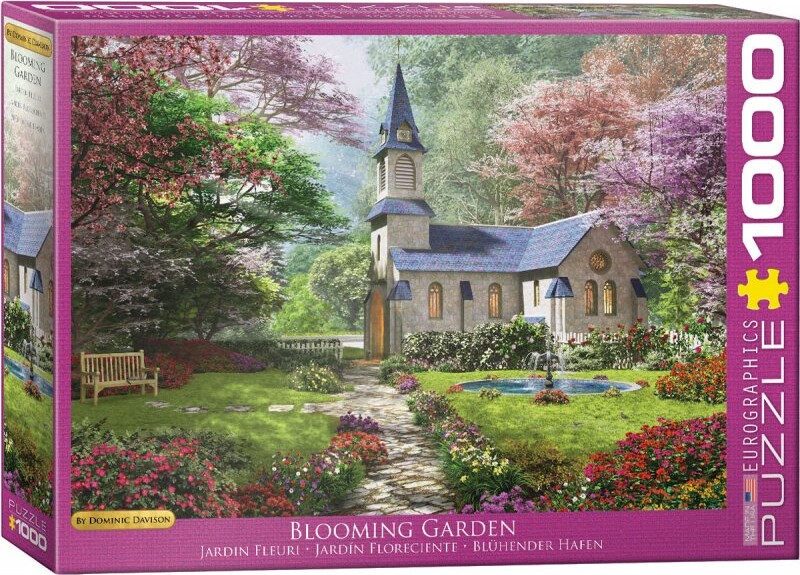 Puslespil Med 1000 Brikker - Blomstrende Have