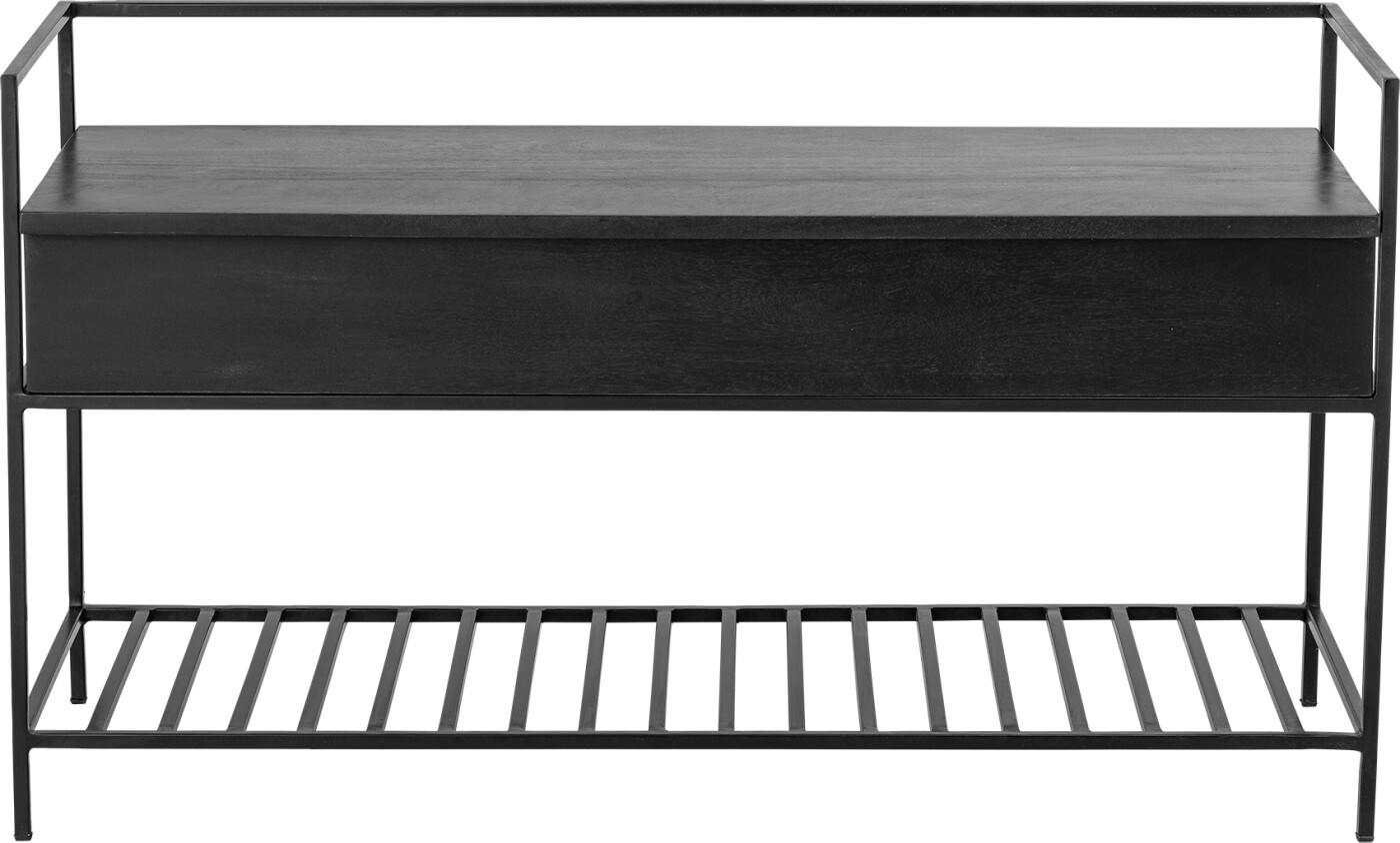 Bloomingville - Abelone Bænk, Sort, FSC 100%® Mango, L102xH58xW40 cm