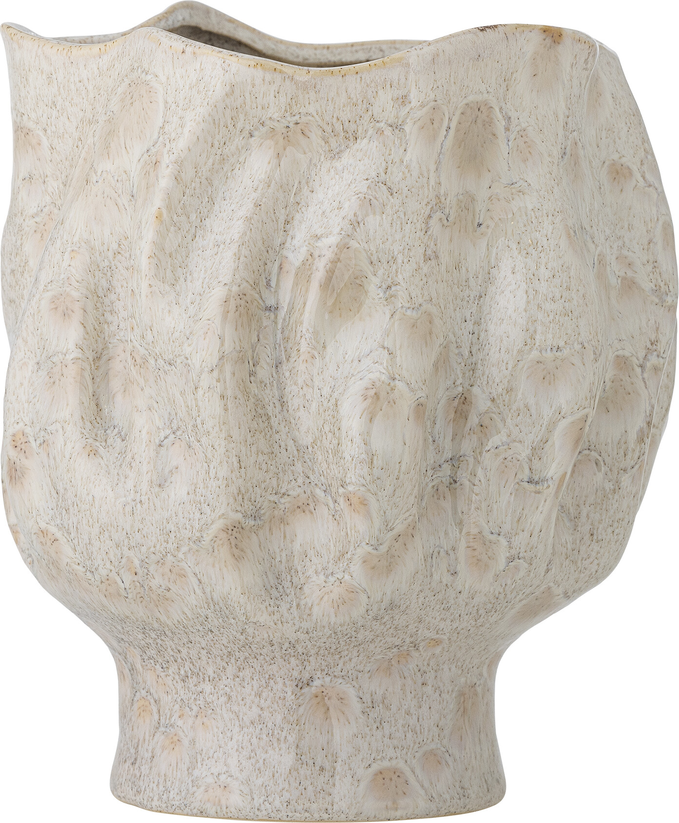 Bloomingville Vase - Adair - Hvid - Stentøj