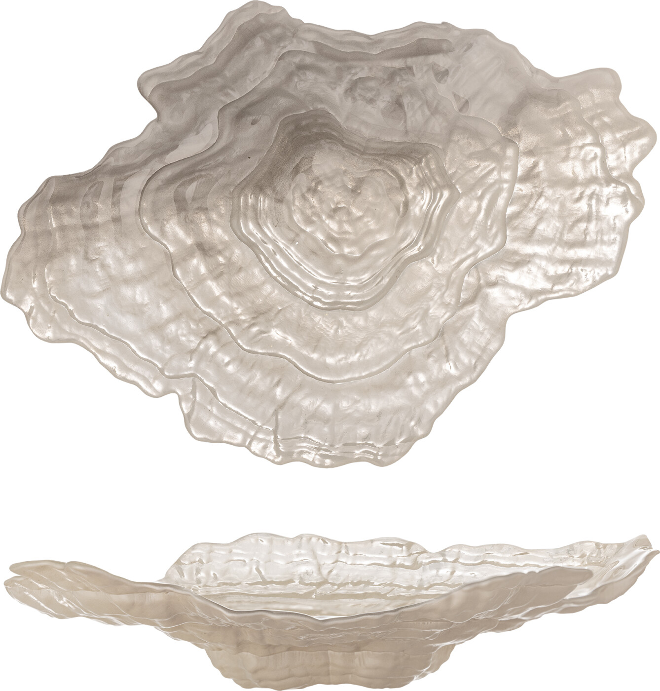 Bloomingville - Aiku Skål - Glas - 38x29x7 Cm