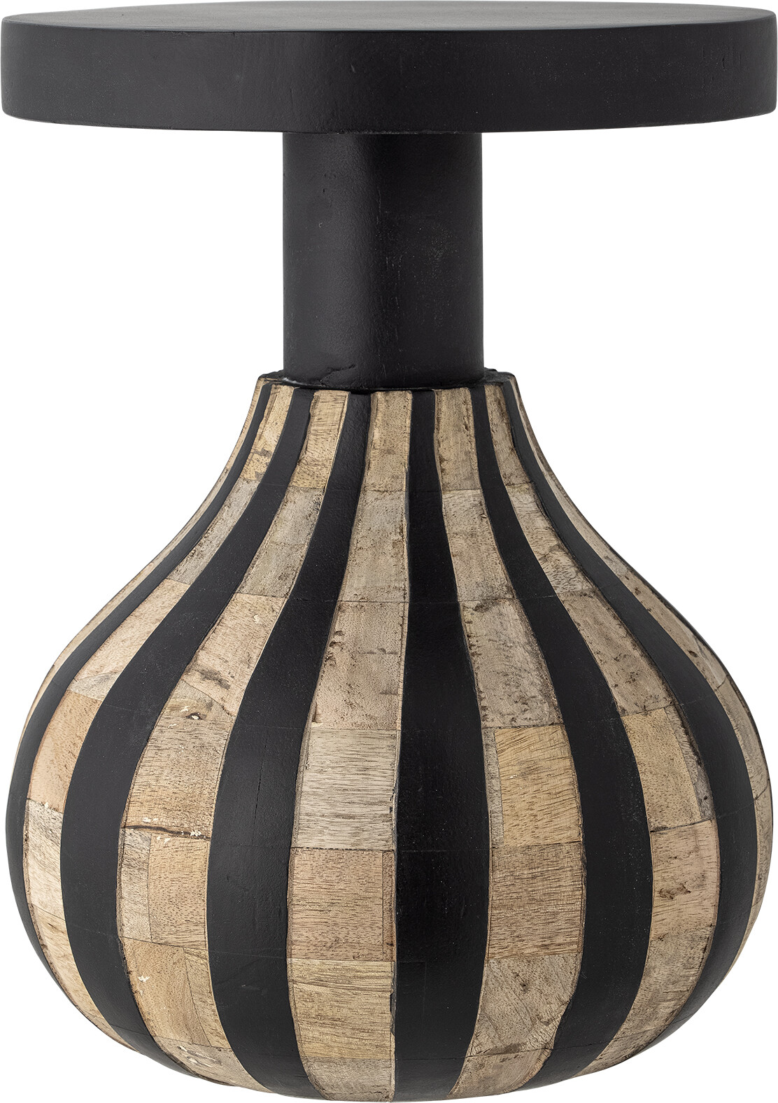 Bloomingville - Aloise Sidebord - Sort - Mango Træ - Rundt