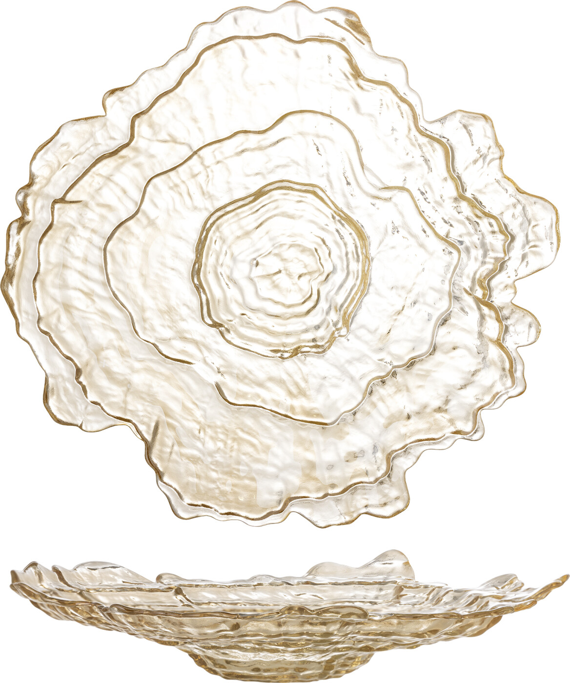 Bloomingville - Asimi Skål - Glas - 38,5x8,5 Cm