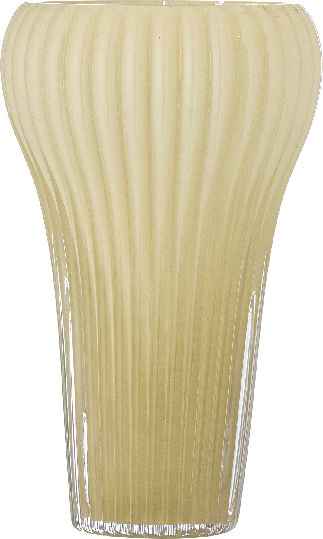 Bloomingville Vase - Averie - Gul - Glas - 28 Cm