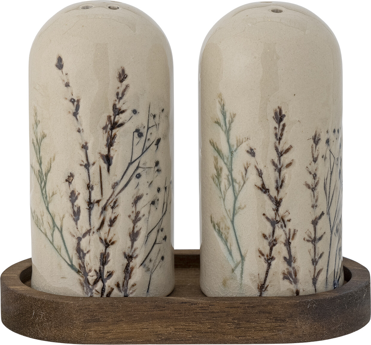 Bloomingville - Bea Salt & Pebersæt, Natur, Stentøj, L12,5xH11xW5,5 cm, Set of 3