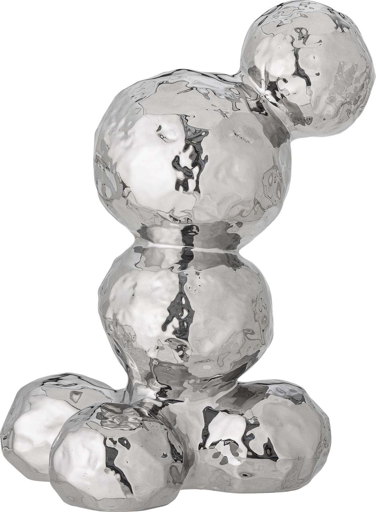 Bloomingville - Bobby Deko Skulptur - Sølv - Stentøj Keramik