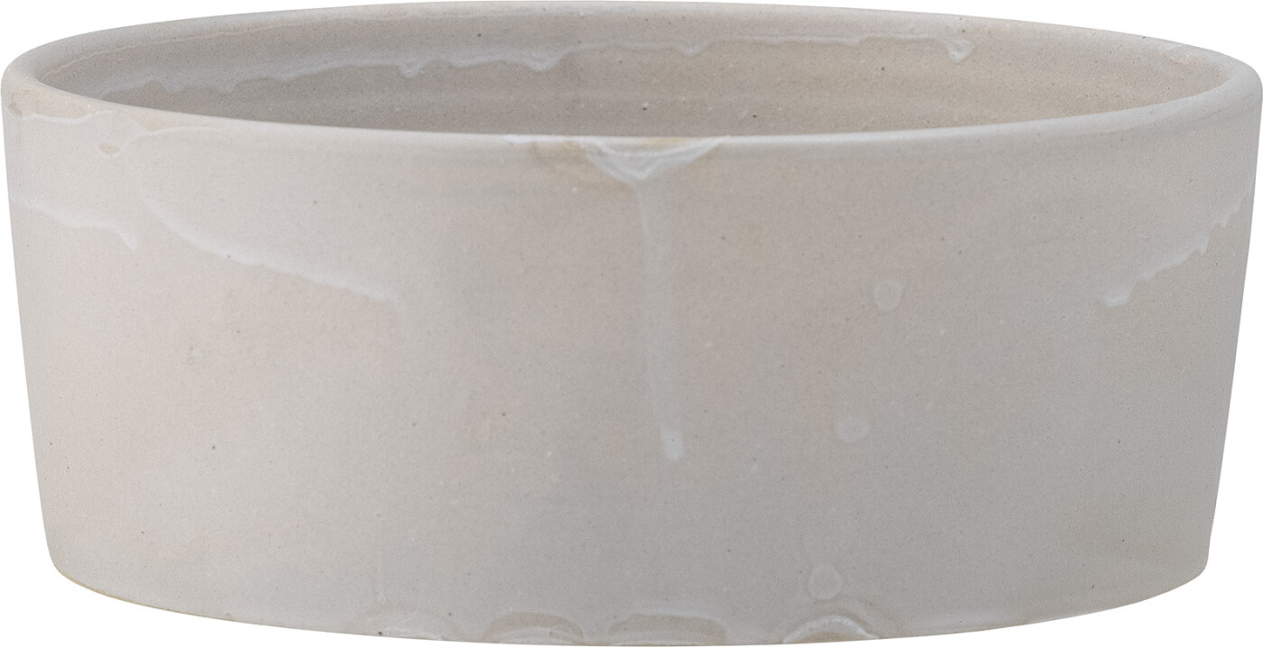 Bloomingville - Buddy Hundeskål - Hvid - Stentøj Keramik