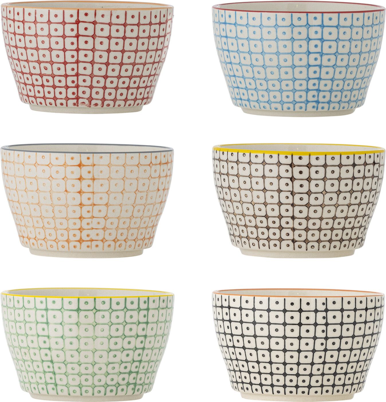 Bloomingville - Carla Skåle - Stentøj Keramik - ø 11 Cm - 6 Stk.