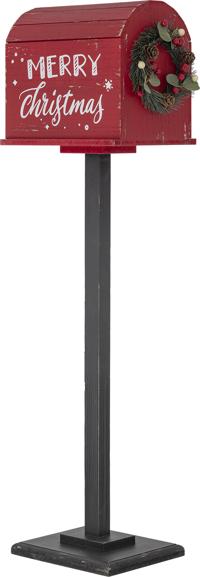 Bloomingville - Postkasse Carlo Deko, Rød, MDF, H82 cm