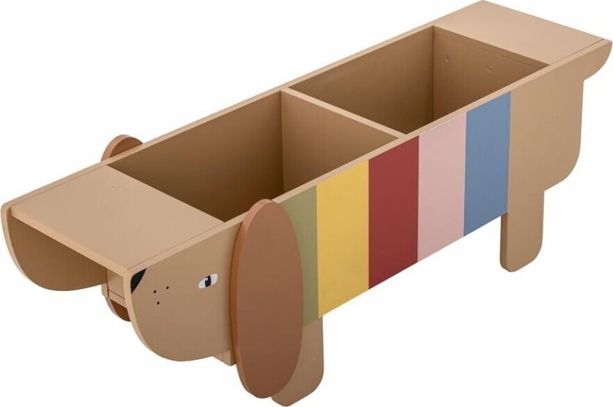 Bloomingville - Charlie Bogkasse, Multifarvet, 100%, MDF, L108xH32xW37 cm