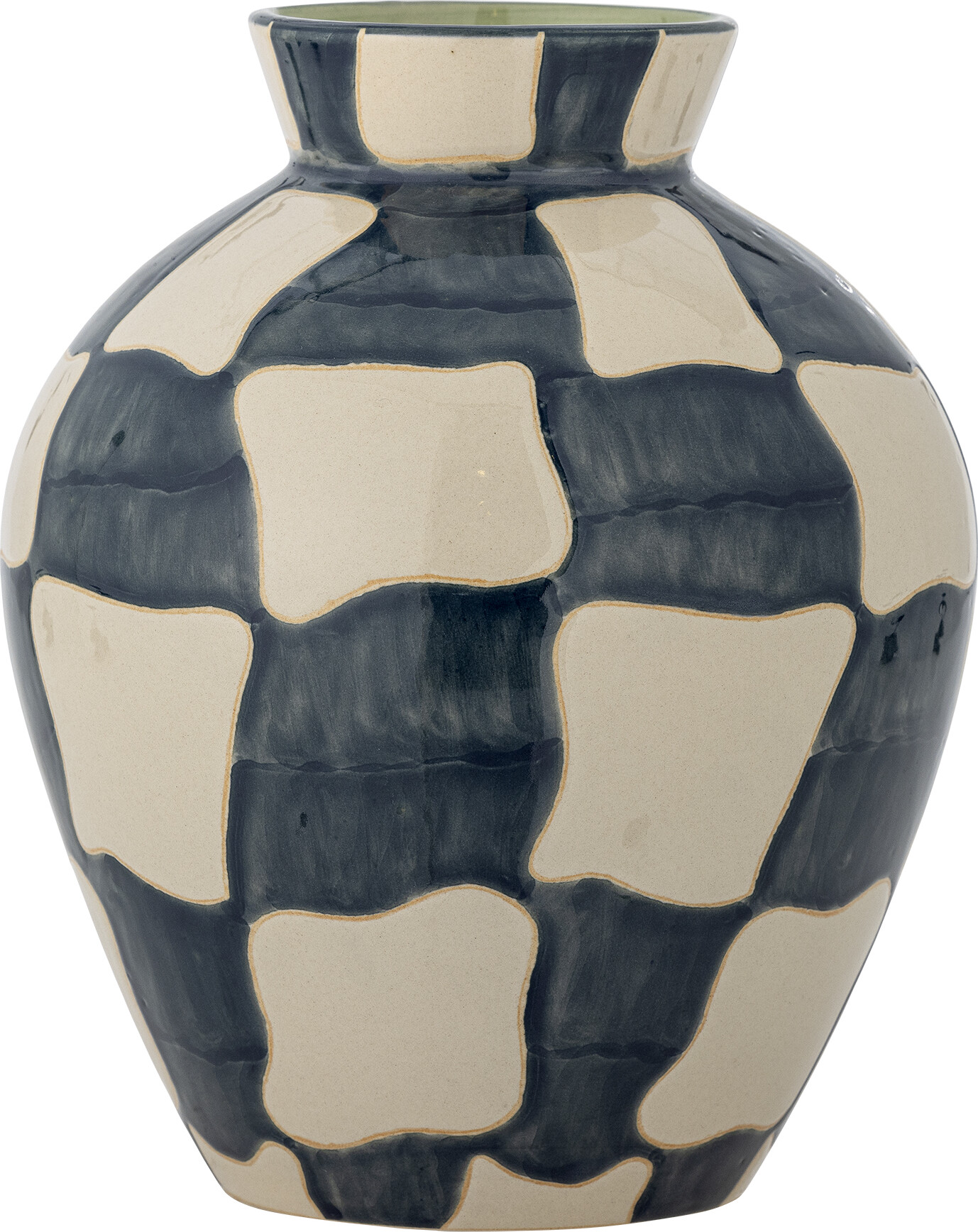 Bloomingville Vase - Check - Stentøj - 24 Cm