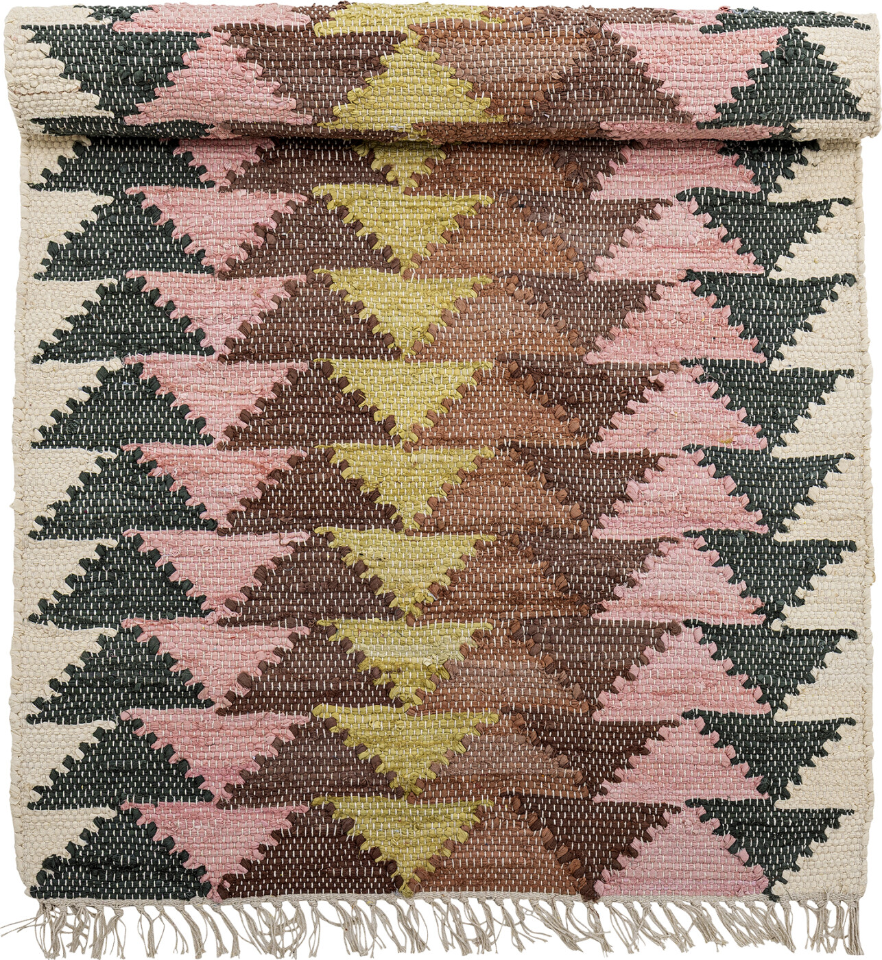 Bloomingville - Desmond Tæppe, Multifarvet, Bomuld - L180 Ã B80 cm