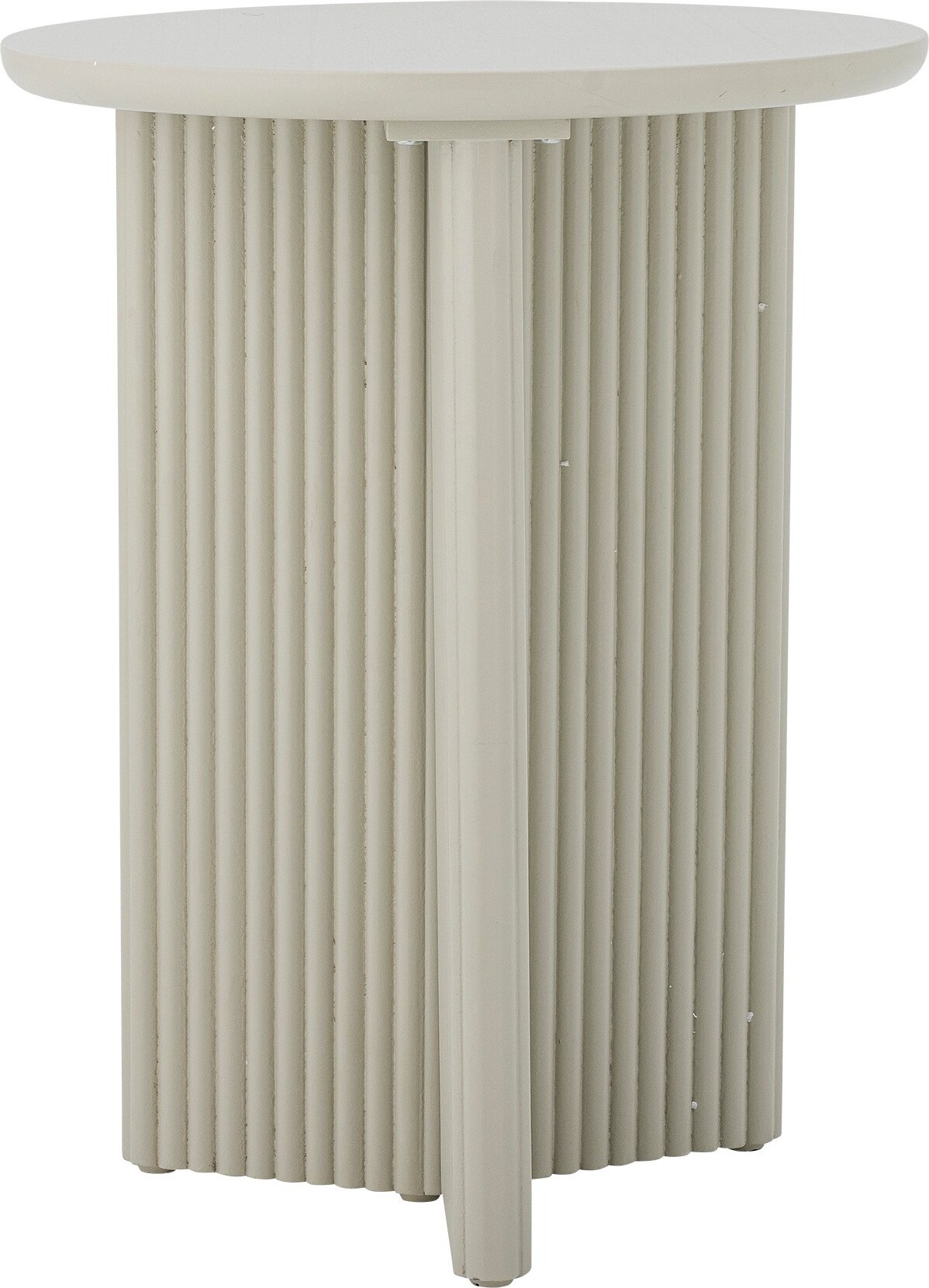 Bloomingville - Edith Sidebord, Hvid, Fyrretræ, D40xH50 cm