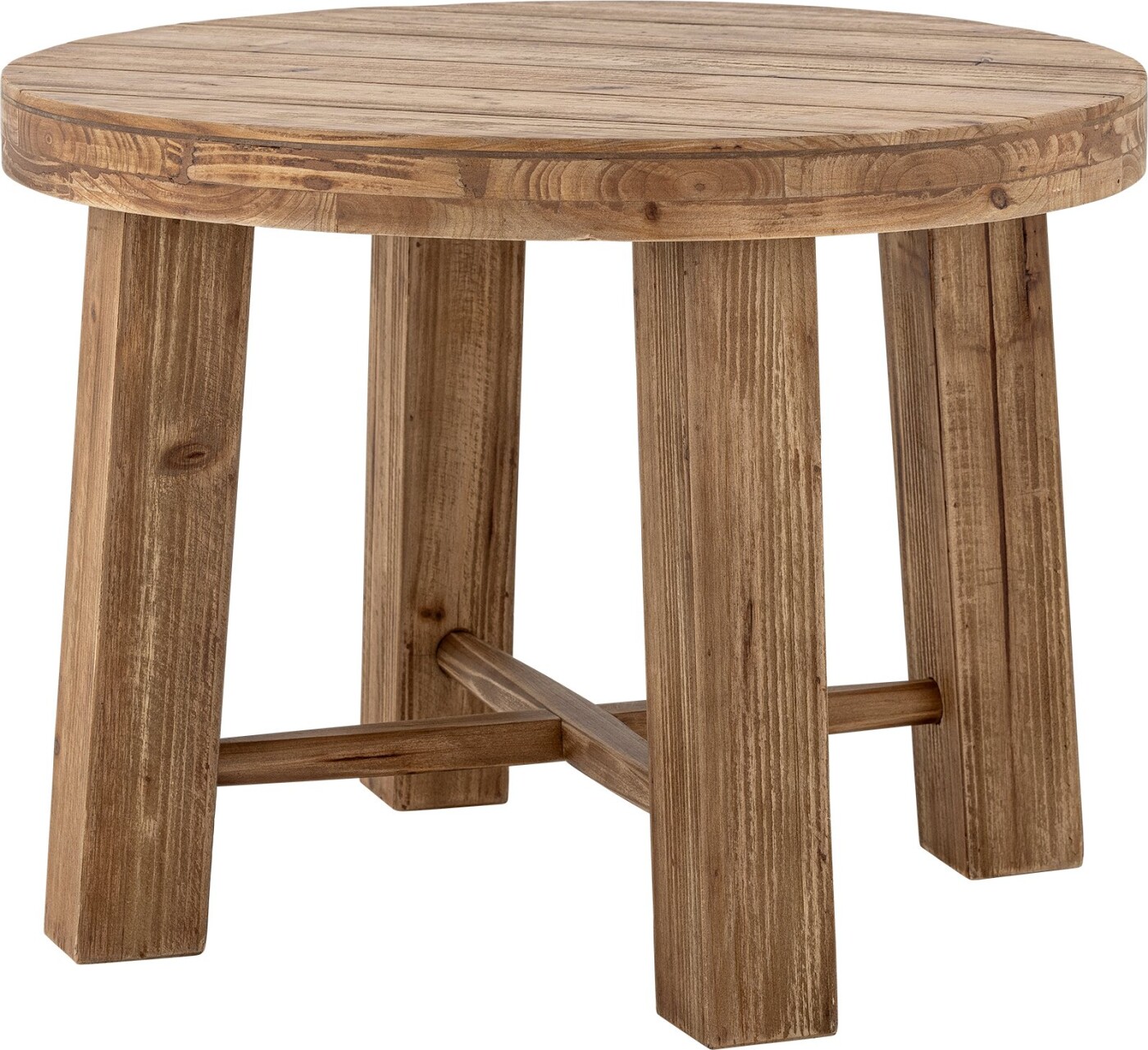 Bloomingville - Emmett Rundt Sofabord - Mdf Og Fyrretræ - Brun