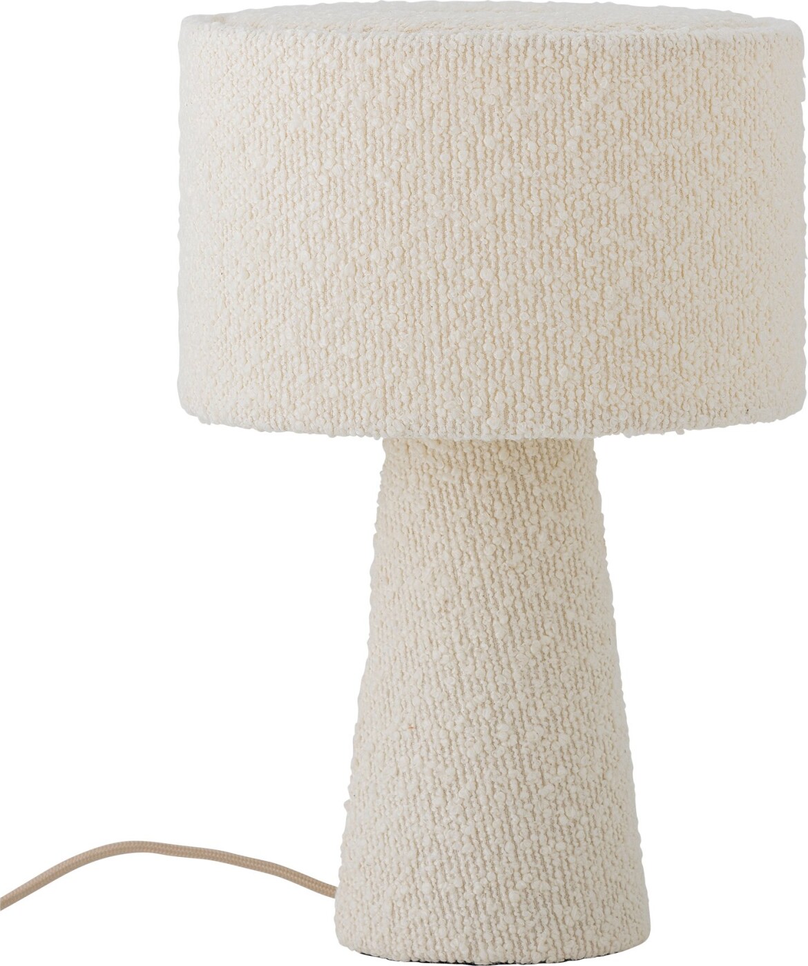 Bloomingville - Emmie Bordlampe, Hvid, Polyester, D20xH30 cm