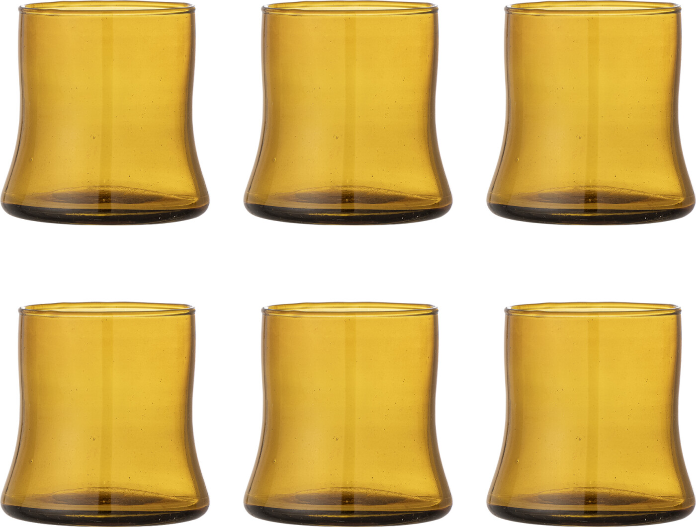 Bloomingville - Florentine Vandglas Sæt - Brun - Glas - 6 Stk.