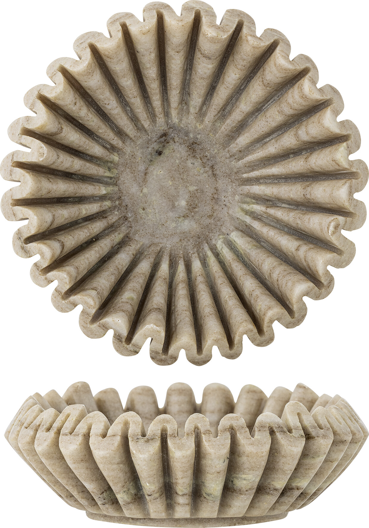 Bloomingville - Harmonia Skål - ø 17,5 Cm - Marmor - Natur