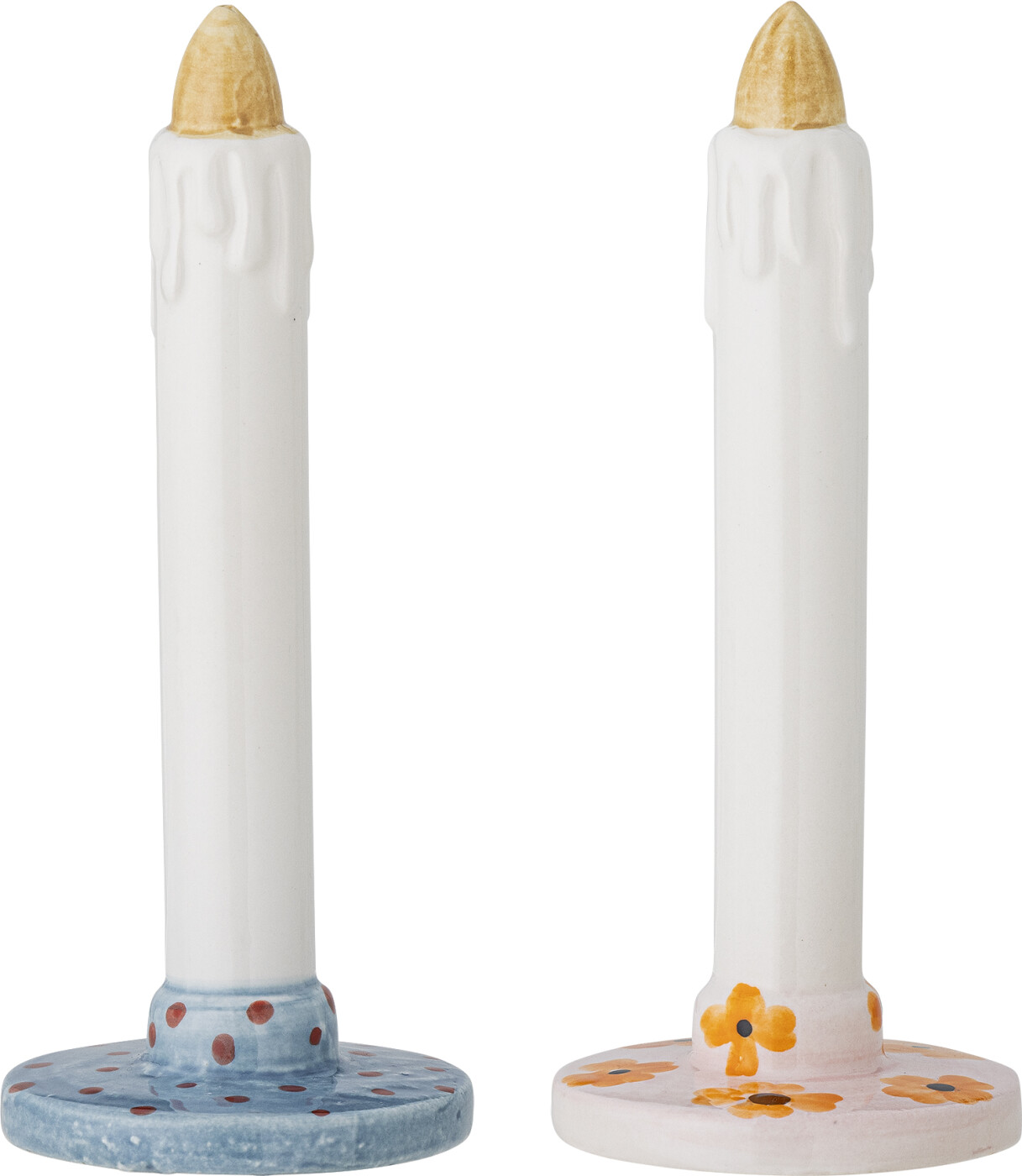 Bloomingville - Heida Deko, Multifarvet, Stentøj, D7,5xH18 cm, Set of 2