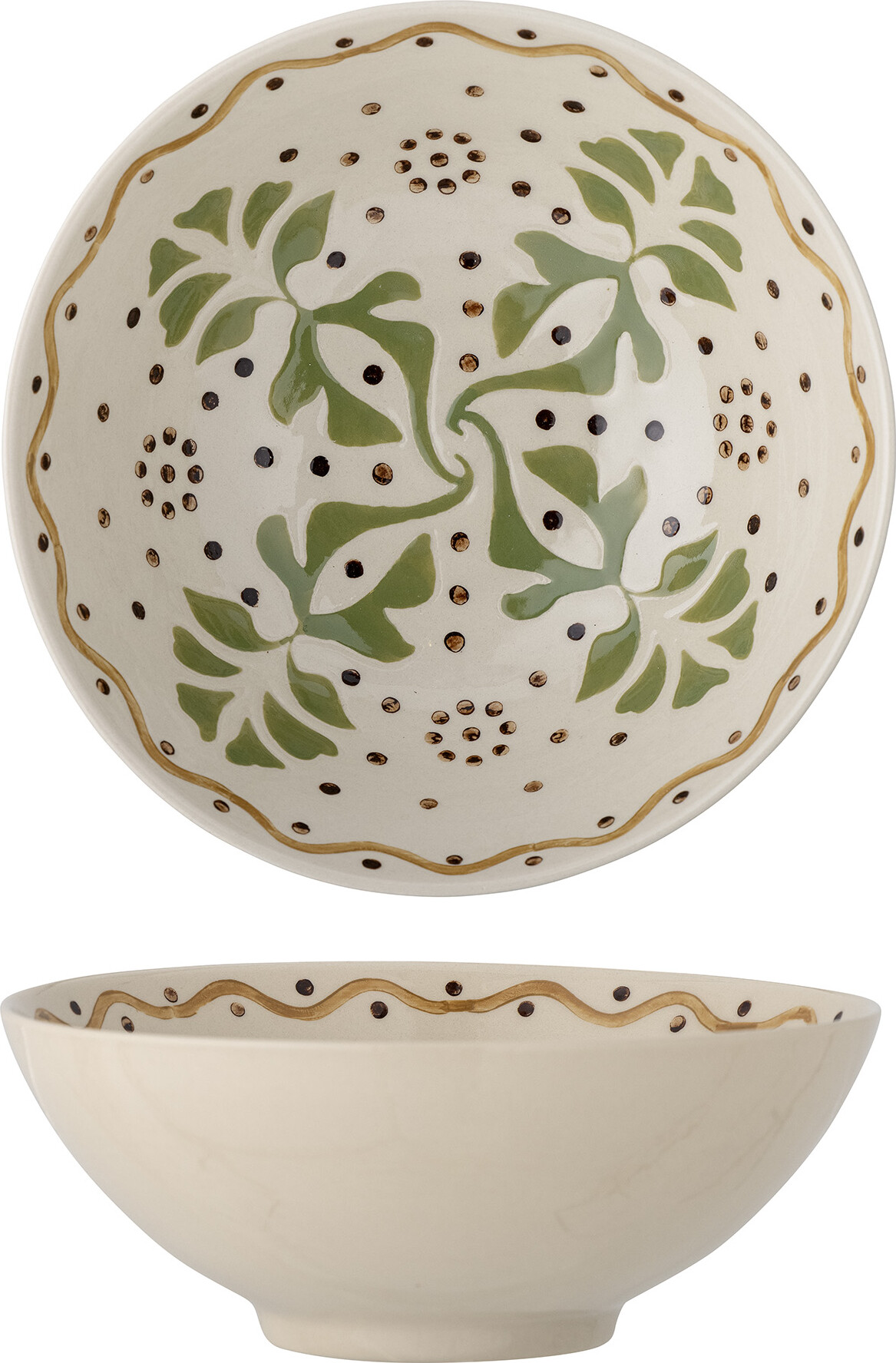 Bloomingville - Heikki Skål - Stentøj Keramik - Ovnfast - ø 19 Cm