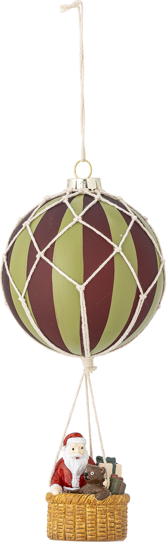 Bloomingville - Hettie Juleornament - Julemand I Luftballon - Glas