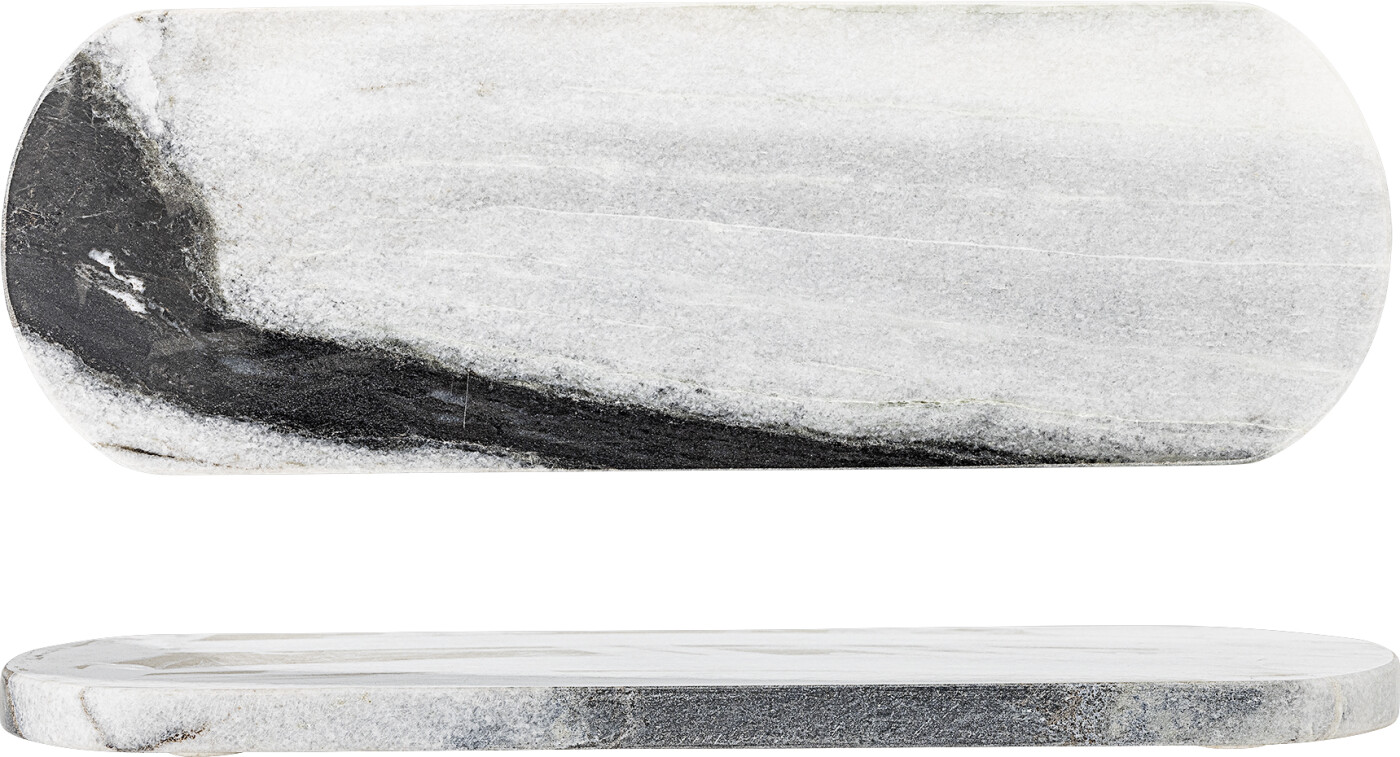 Bloomingville - Jamile Skærebræt - Grå - Marmor