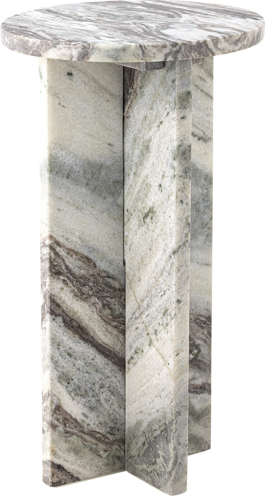 Bloomingville - Jasmia Sidebord - 30x55 Cm - Natur - Marmor