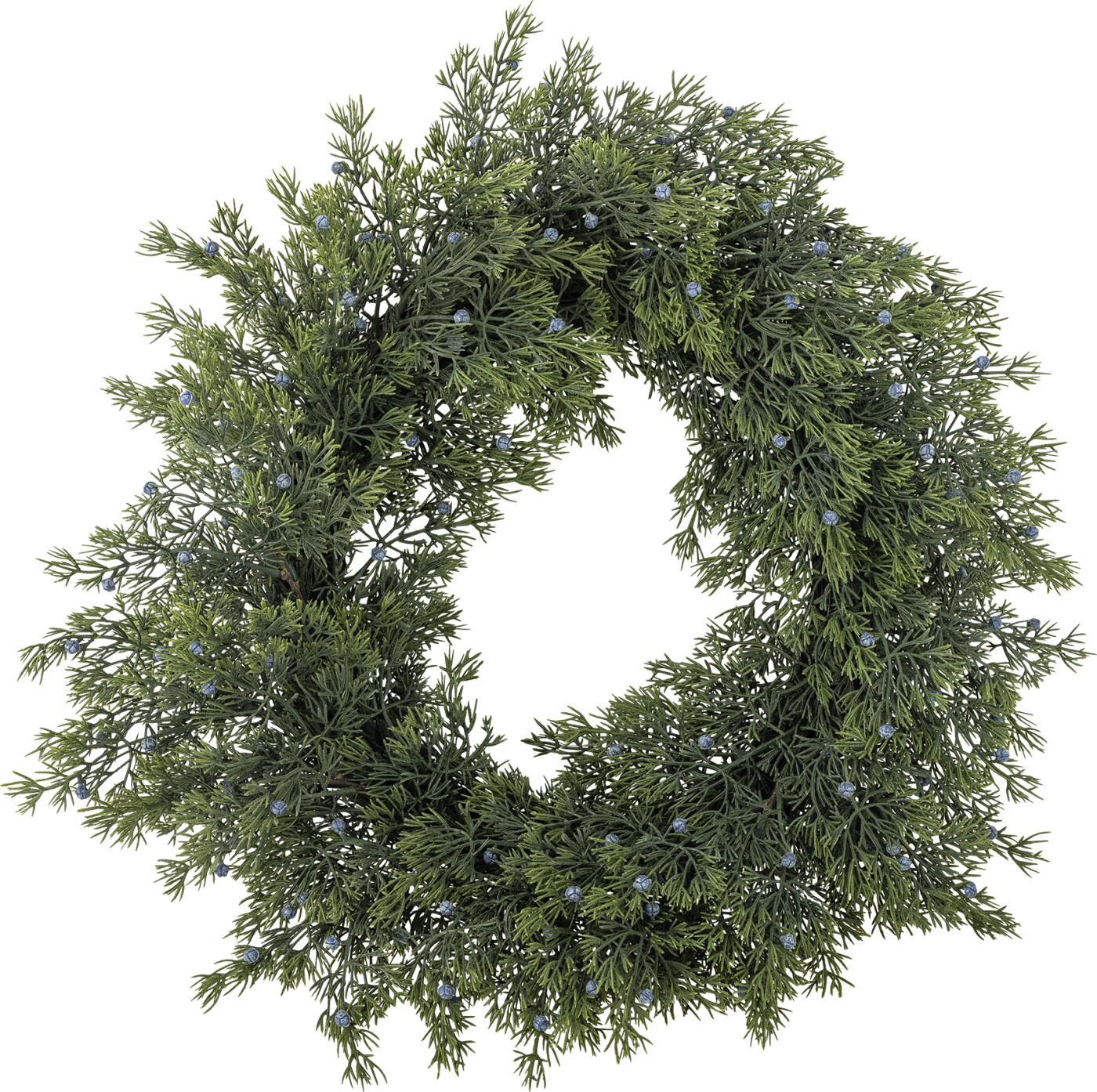 Bloomingville – Juniper Kunstig Julekrans – Grøn – ø 55 Cm