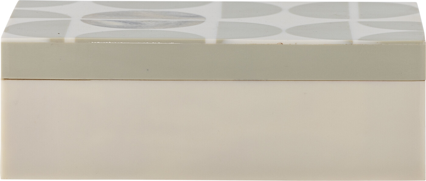 Bloomingville - Kabela æske Med Låg - Grå - Resin