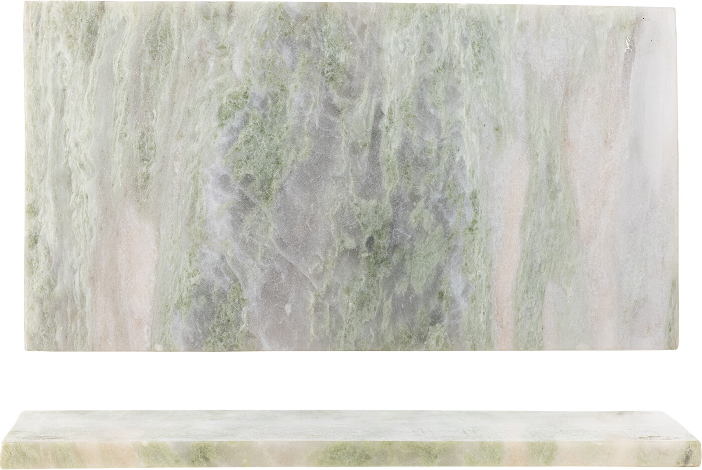 Bloomingville - Marmor Skærebræt - Keika - Grøn - 38x20 Cm