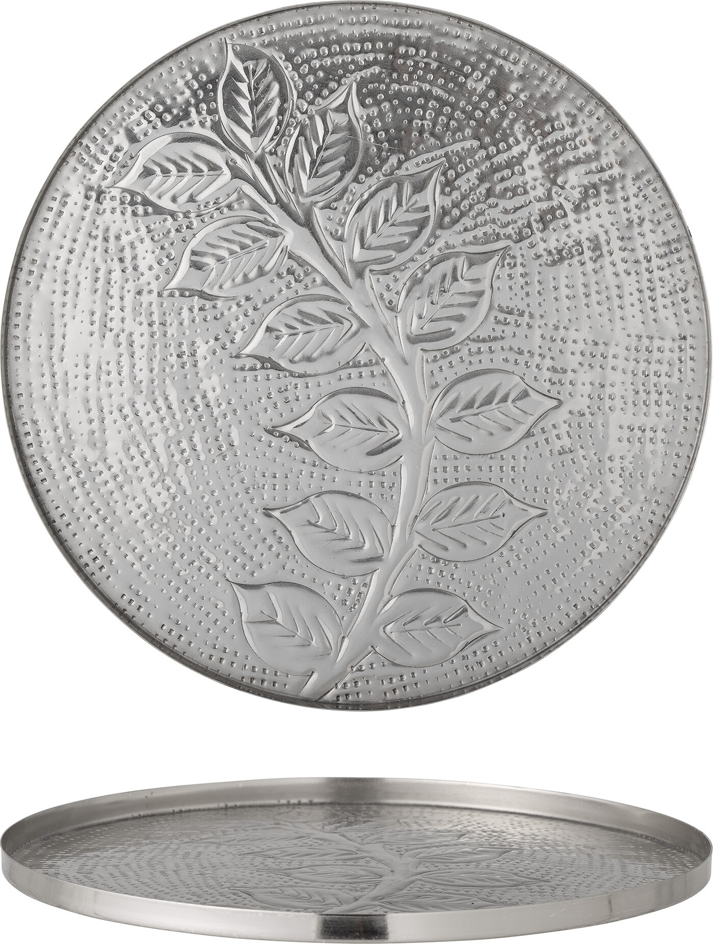 Bloomingville - Leila Fad - Sølv - Metal - ø 30 Cm