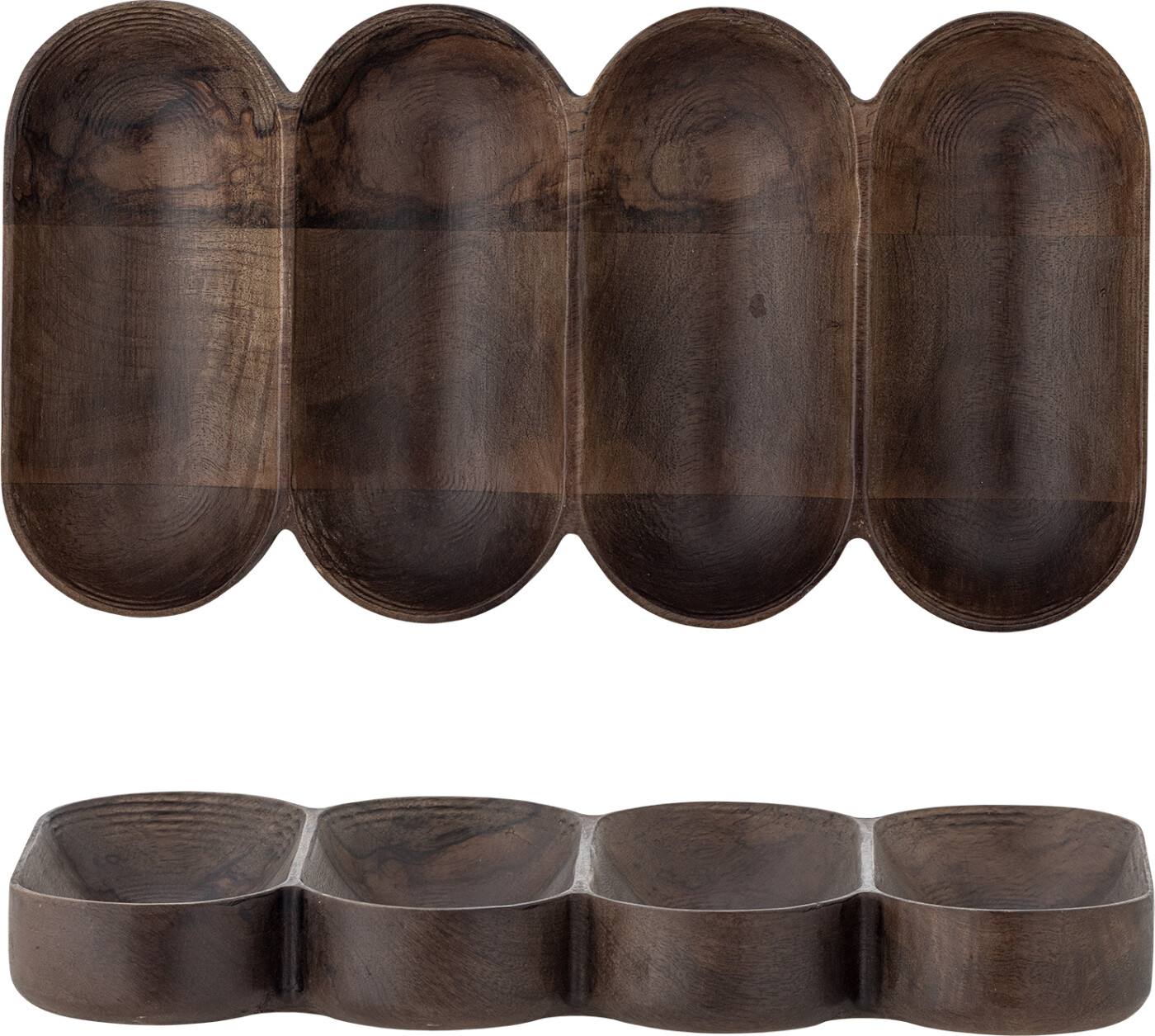 Bloomingville - Maluna Serveringsbakke - Brun - Mango Træ