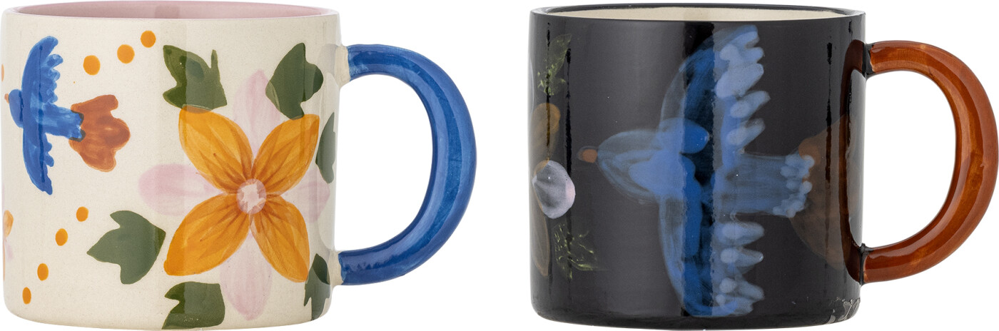 Bloomingville - Maricala Kop, Multifarvet, Stentøj, D9,5xH8 cm, Set of 2