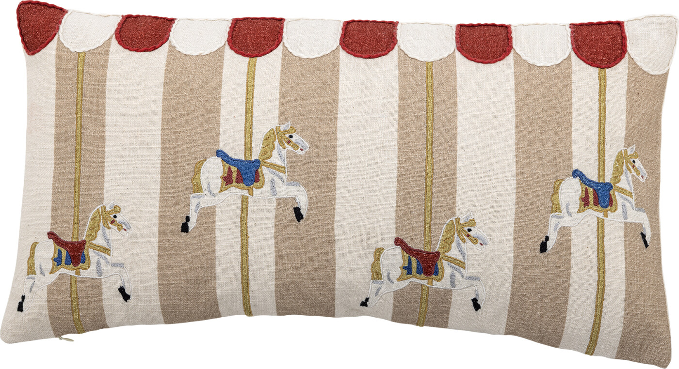 Bloomingville - Merry-go-round Pude, Multifarvet, Bomuld, L60xW30 cm