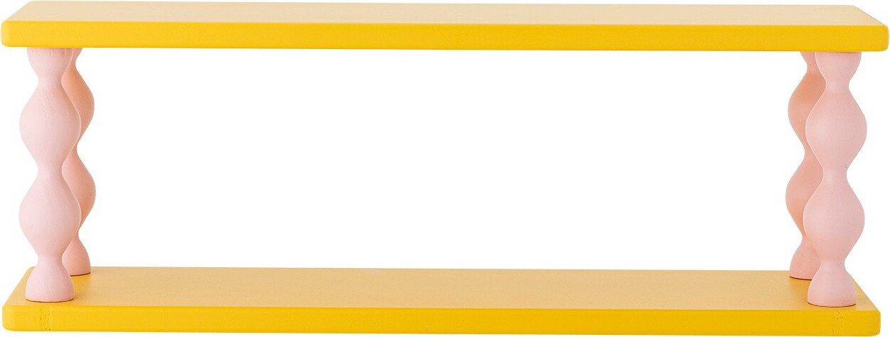 BLOOMINGVILLE MINI Bibiola væghylde til børn - gul MDF (L60xH21,5xB17)